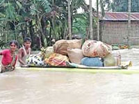 Heavy downpour causes flash flood in Jorhat