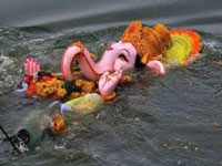 No respite for rivers from idol immersion