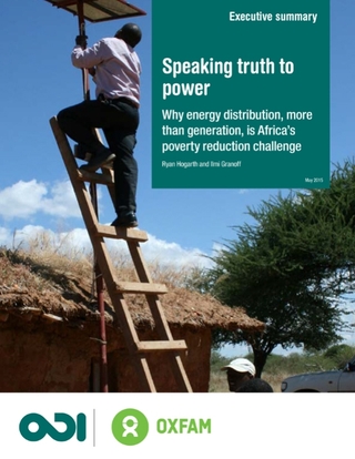 Speaking truth to power: why energy distribution, more than generation, is Africa’s poverty reduction challenge