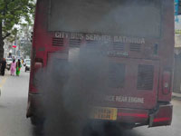 Authorities hardly worried as city bus smoke continues to pollute air