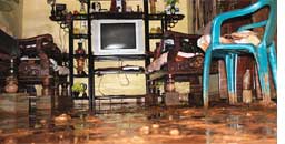 Muddied water floods North Goa