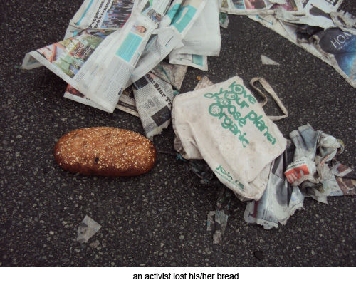 an activist lost his/her bread