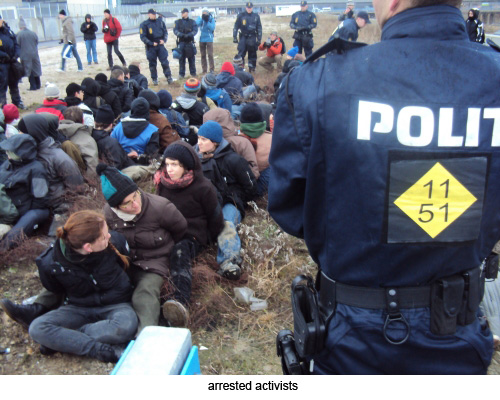 arrested activists